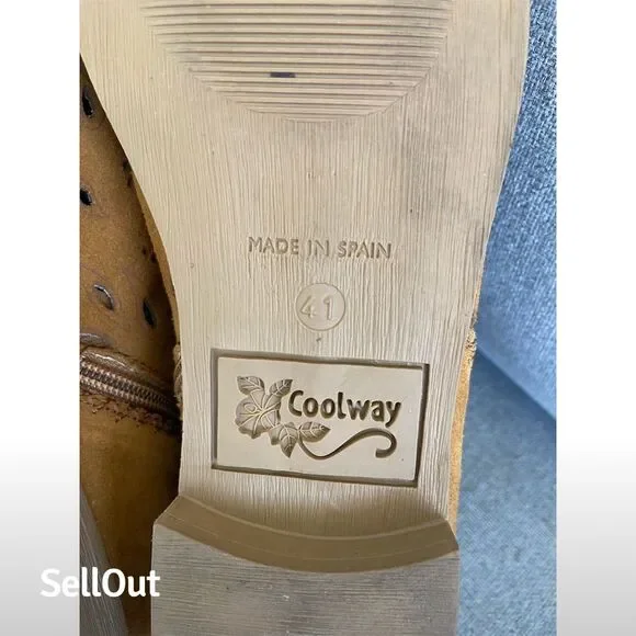 Coolway Women's Jasper Brown Suede Open Toe Booties Size 10 Casual - Picture 7 of 7